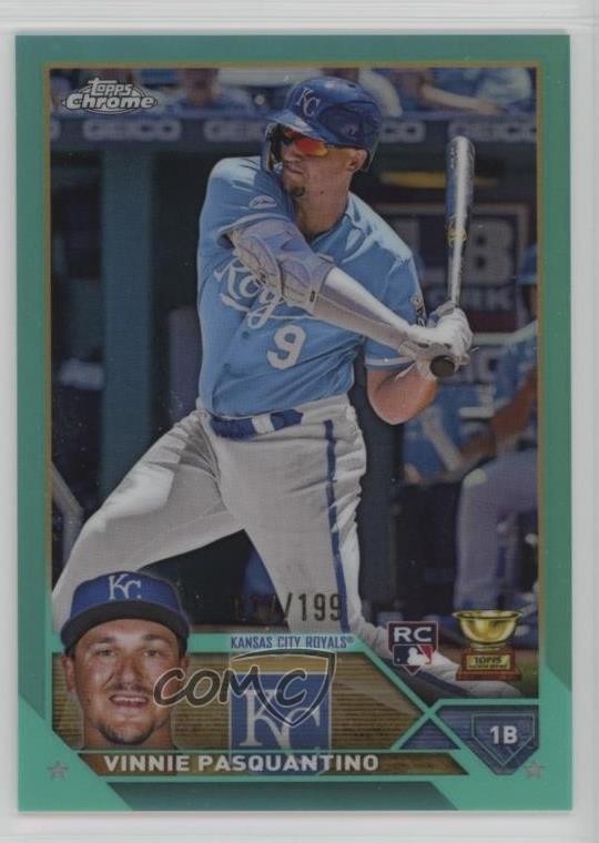 2023 Topps Chrome Aqua Refractor /199 Vinnie Pasquantino #119 zo6