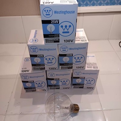 Westinghouse 04218 25w Clear g25 Commercial Globe Bulb Standard base