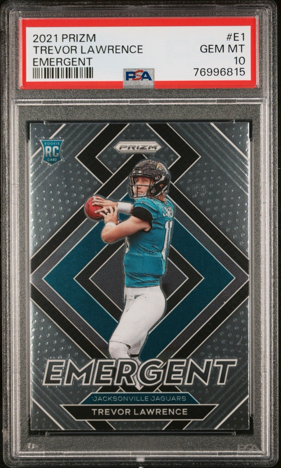 Trevor Lawrence Panini Prizm Emergent #E1 Base