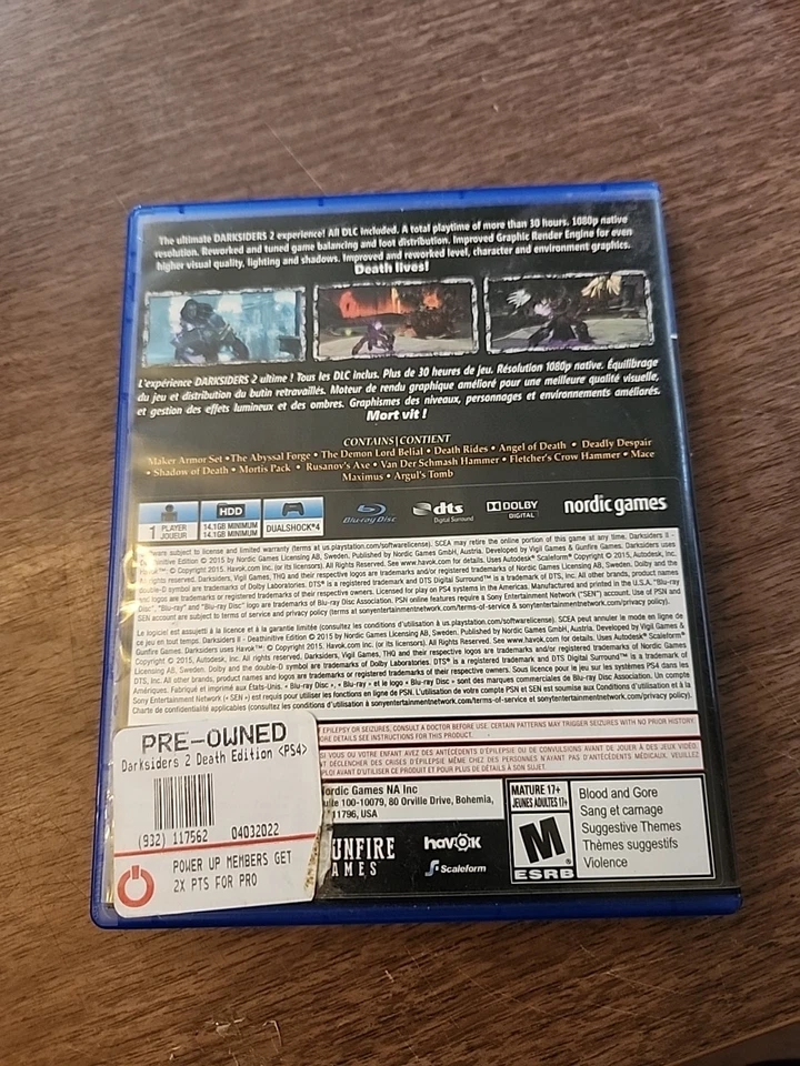 Juego Darksiders II Deathinitive Edition Sony PlayStation 4 PS4 Foto 2 de 4