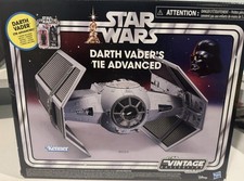 Star Wars The Vintage Collection Vader's Advanced Tie with carded Darth Vader