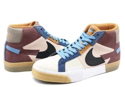 Size 9 - Nike Zoom Blazer Premium SB Mid Mosaic Pack - Dark Wine NO BOX DS