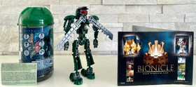 Bionicle Toa Metru Set of 6: 8601-8606 w/Mans, Cans, Kanoka Cards & Glitter Lids