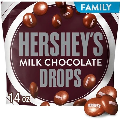 Milk Chocolate Candy Drops Family Size Bulk Bag 14oz Sweet Treats Snack