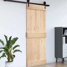 Door NARVIK 39.37 x 82.68 in Solid Pine Wood (Untreated)