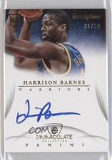 2012-13 Panini Immaculate Inscriptions 31/99 Harrison Barnes #IN-HB Auto 0q0