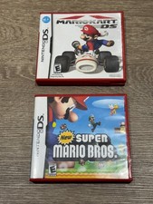 Mario Kart DS / New Super Mario Bros - Nintendo DS- Case / Insets Only- NO GAMES