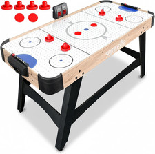 58In Powered Air Hockey Table Upgraded 700Ma 12V 2X Powerful Motor, 4 Player 4 P
