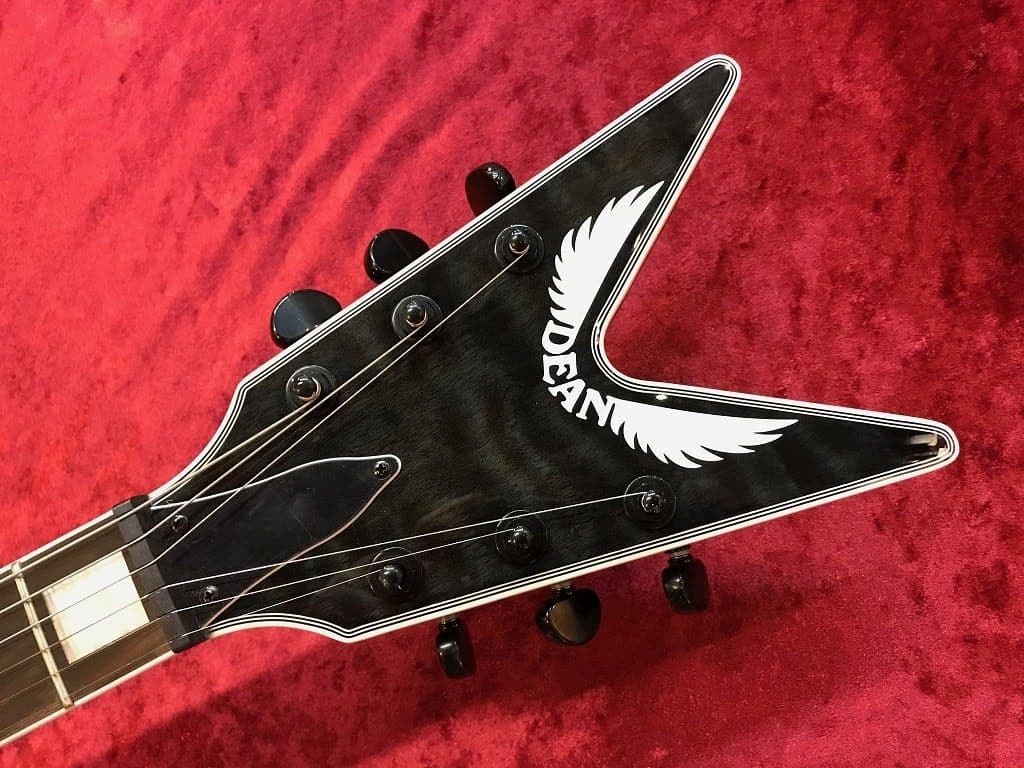 DEAN V Select Quilt Top Trans Black Electric Guitar | eBay
