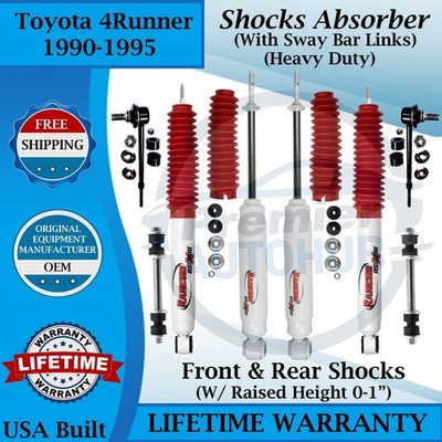 Rancho OEM Front & Rear Shocks W/Sway Bar Links For 1990-1995 Toyota 4Runner HD
