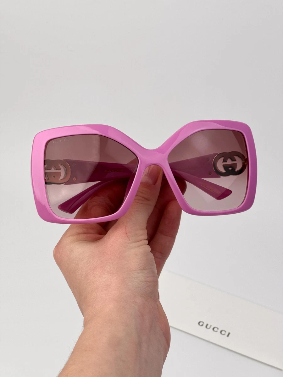 Gucci Pink Square Sunglasses for Women for sale | eBay display picture 1