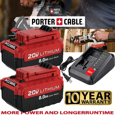 #ad 2PACK for PORTER CABLE 20V 20 Volt Lithium Battery Charger Max PCC680L PCC685L $64.00