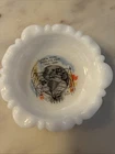 Vintage New York World’s Fair 1964-1965 Milk Glass Ashtray Made In USA Very Cool