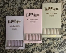 Red Aspen Press On Nails LOT OF 3  Ex Long Ballerina Press On Nail Dashes