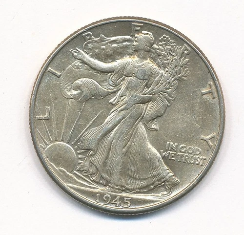 1945 P WALKING LIBERTY SILVER HALF DOLLAR