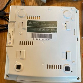 SEGA Dreamcast console with AV cable
