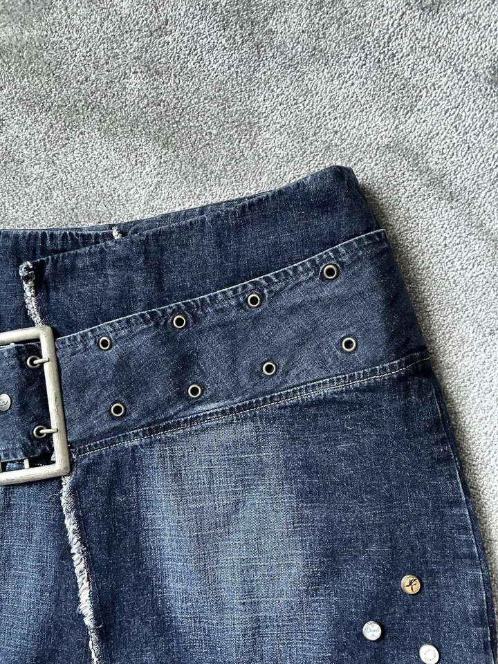 Minifalda Diesel Vintage Denim envolvente con cinturón talla 30 Y2k (como se ve en Matilda Djerf) Foto 2 de 4