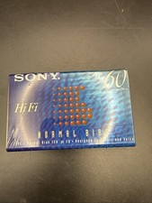 SONY C-60HFB HI FI 60 MINUTE BLANK CASSETTE TAPE/ TYPE I / NORMAL BIAS