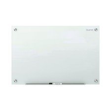 Quartet Magnetic Glass Dry Erase White Board, 24''W x 18''H Whiteboard, Infin...