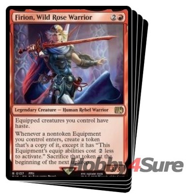 Firion, Wild Rose Warrior X4 M/NM Magic: The Gathering MTG Final Fantasy