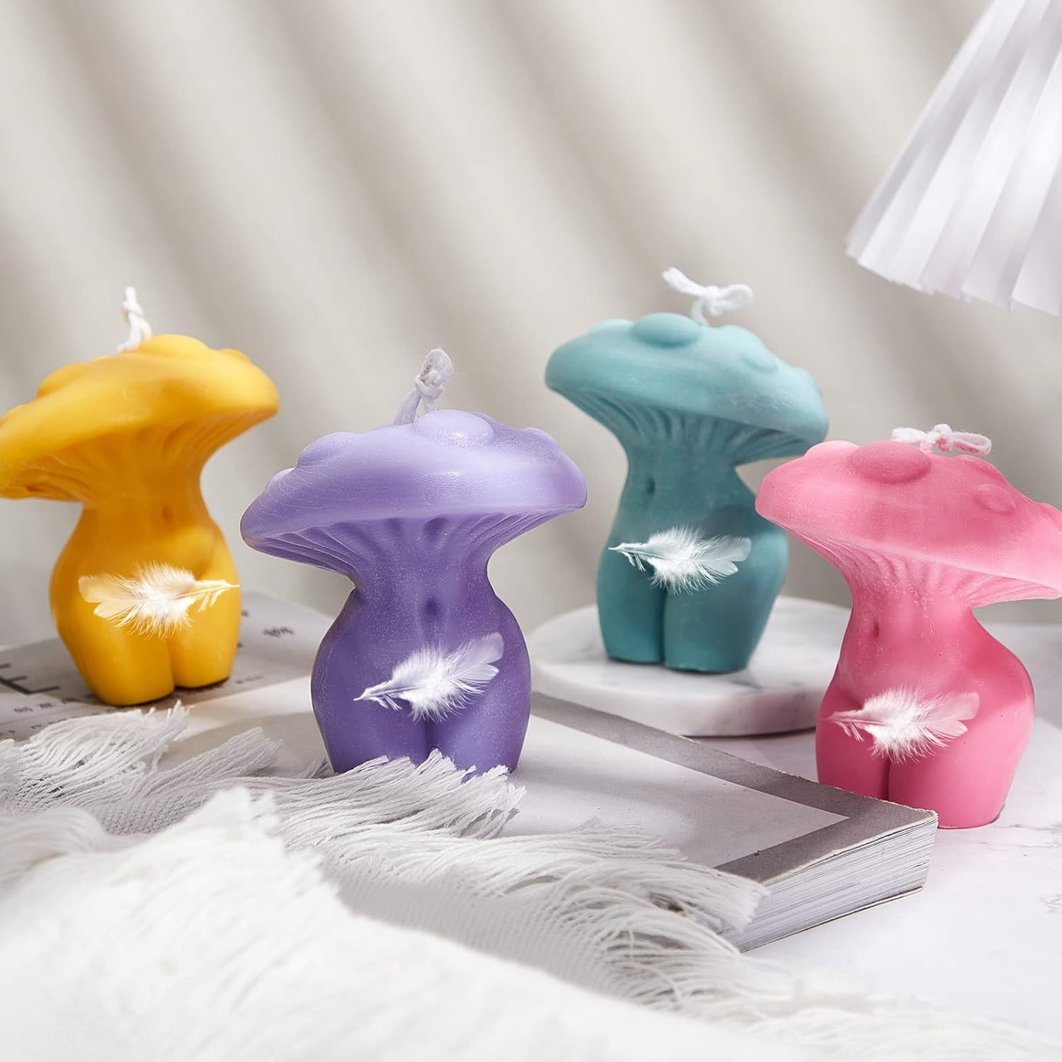 Body Molds Mushroom Women Body Silicone Mold DIY Female Candle Molds Candle Maki