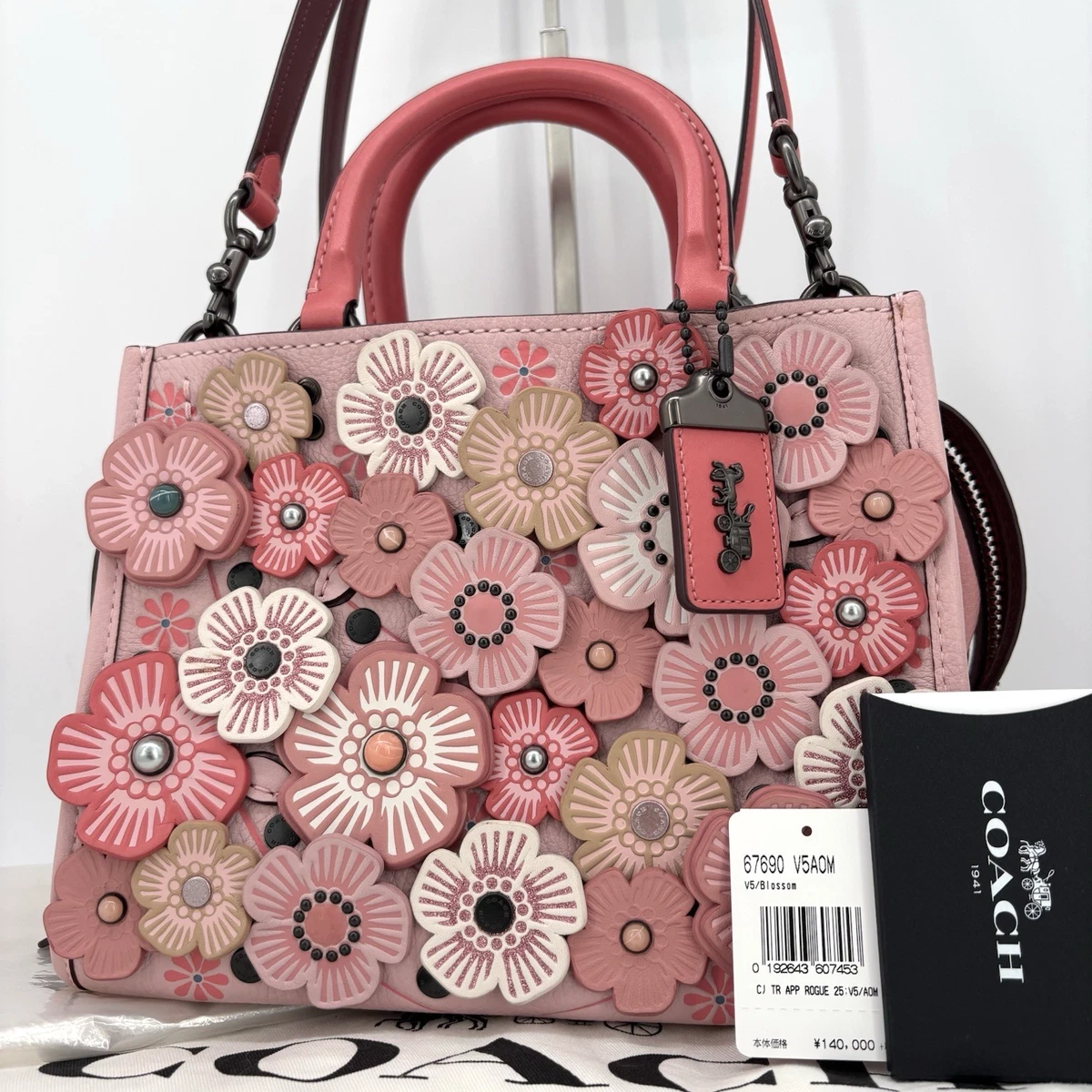 バッグ COACH Rogue Top Handle Bag TeaRose Pink s-l400.jpg