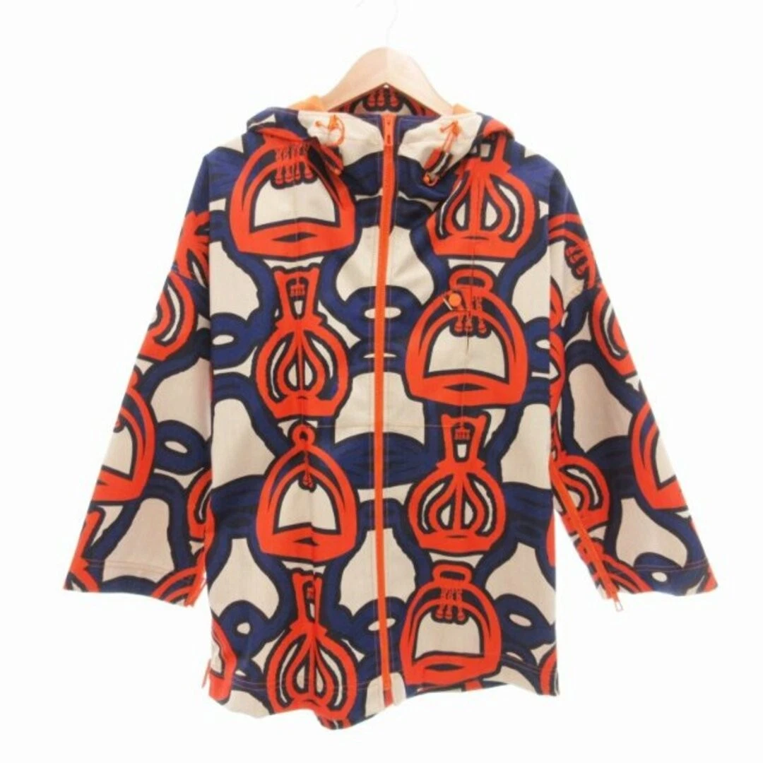 HERMÈS Hermes 23SS Abyss Fantasy giacca con cappuccio e zip blusa modello totale usata