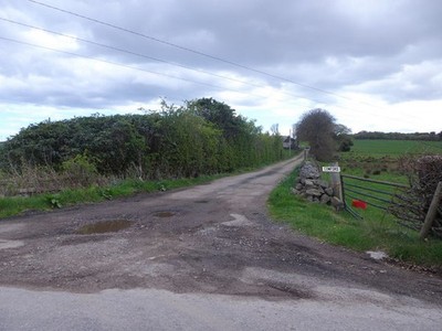 Photo A3 Track to Cowford Farm Duff's Hill From the public road near Auc c2014
