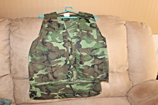 Vintage Ideal Vest Men's L Hunting/Fishing Woodland Camo Camouflage with Pouch