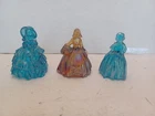 Fenton IREDESSANT Carnival Glass Lady Figurines(3) FREE SHIPPING SEE