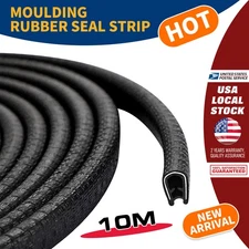 33Ft Car Door Edge Trim Guard Molding Rubber Seal Strip Scratch Protector Black