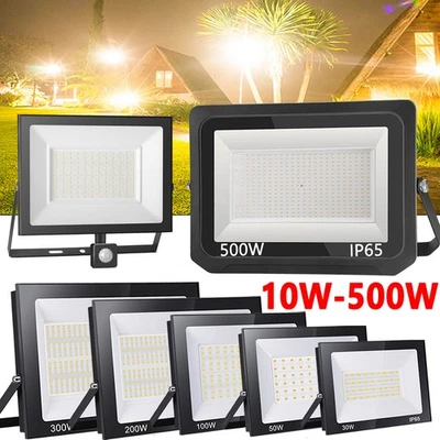 ROYANA Faretto led 10W-500W proiettore esterno senza/con rilevatore di movimento faro IP65