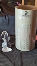Swarovski Crystal Sea Horse Frosted Base Figurine, Retired 2006, w/ Box # 168683