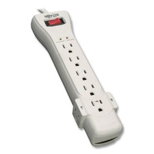 Tripp Lite SUPER7 Surge Suppressor, 7 Outlets, 7 ft Cord, 2160 Joules, Light Gra