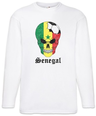 Senegal Football Comet Langarm T-Shirt Senegalesisch Senegalesische Fahne