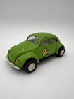 Vintage Tonka Pressed Steel Green Volkswagen Beetle Toy 8” Length