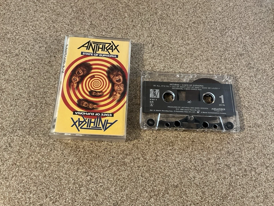 Cassette Tape Lot 6 Rock Metal Anthrax, Megadeth Vintage Rare So Far Good What - Image 3 of 4