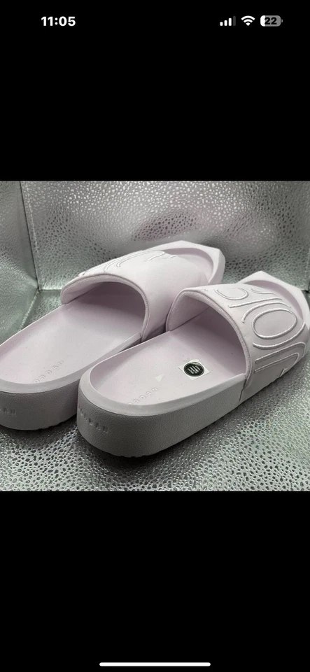 Niños Grandes Jordan Nola CZ8027-601 Toboganes Regal Rosa Pálido Aire Suave Retro Talla 5 Foto 4 de 4