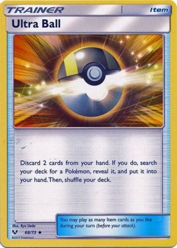 Ultra Ball - 68/73 - Uncommon (Lp) Shining Legends - Item Pokémon