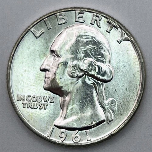 1960 P Washington Quarter 90% Silver Philadelphia Mint USA Coin AU UNC