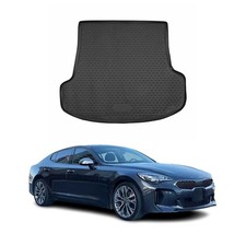 Kofferraummatte Kofferraumwanne für Kia Stinger 2018-2023 Gummi TPE Schwarz