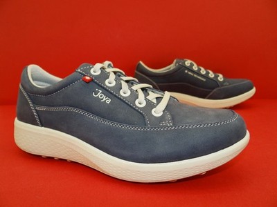 Joya Lucy Sneaker Laufschuhe Schnürschuhe Bequem Damen Leder Gr.37 Blau