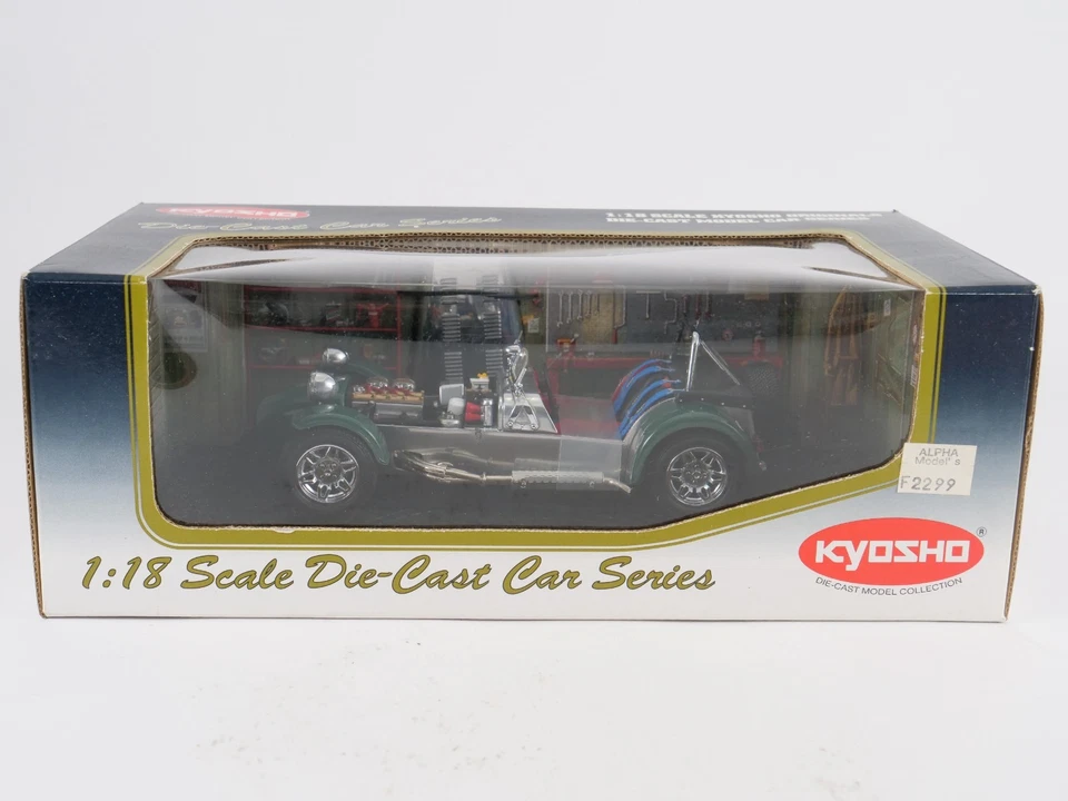 Kyosho 1/18 Caterham Super Seven Racing Screen Verde N°08221G - Immagine 4 di 4