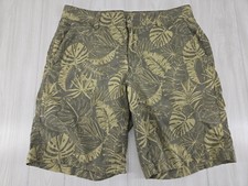 Columbia Shorts Men's 34 Green Palms Printed Summer Beach Tropical
