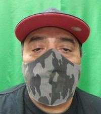 Handmade Face Mask Mouth And Nose Cover Camo With Elastic Strap Made In USA