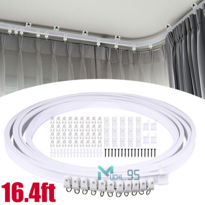 Pista flexible de la cortina del techo del 16.4ft para la cortina del tabique rv