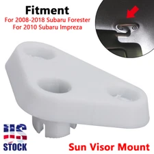 White 3D Printed Sun Visor Mount For 2008-2018 Subaru Forester 2010 Impreza US