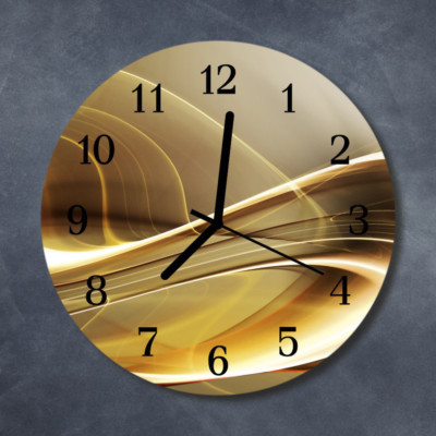 Tulup Glas Wanduhr 60x30 Cm Mit Seychellen-Strand Motiv - Schwarze Zeiger, Gehärtetes Glas