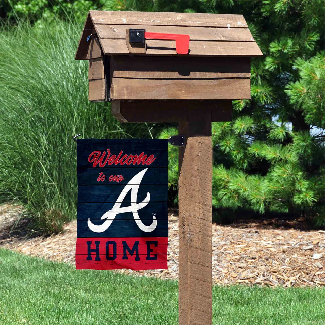 Atlanta Braves Welcome To Our Home Flag Graden Flag