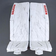 Vaughn Ventus Used Hockey Goalie Leg Pads Pro Stock New Jersey Devils NHL